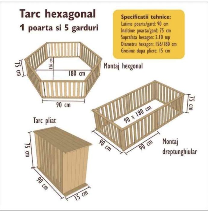 Țarc de joaca pentru copii Mesterel