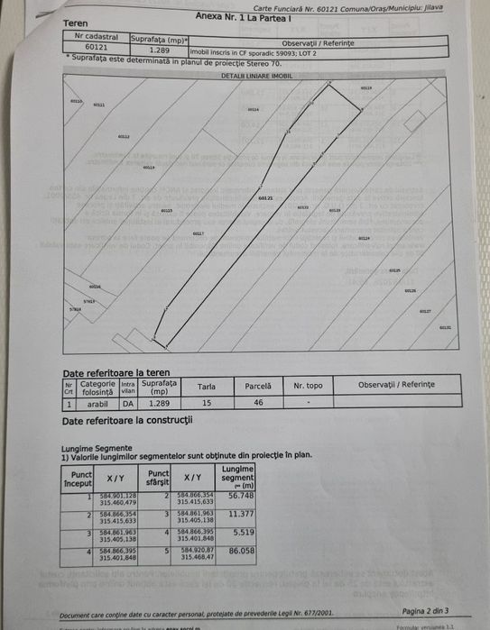 Teren intravilan 1.300 mp – Jilava | 50.000 € PREȚ FIX
