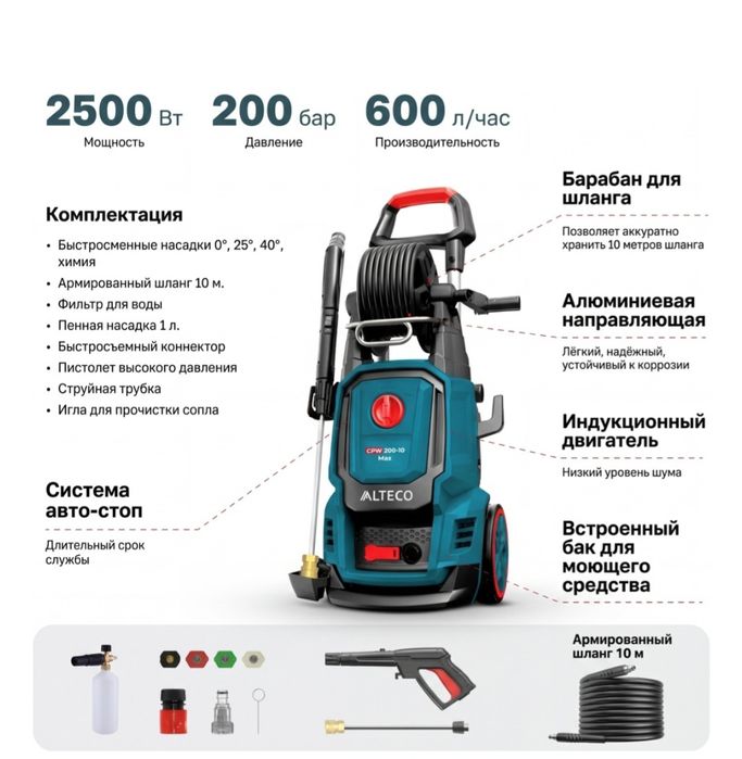 Мойка высокого давления Alteco