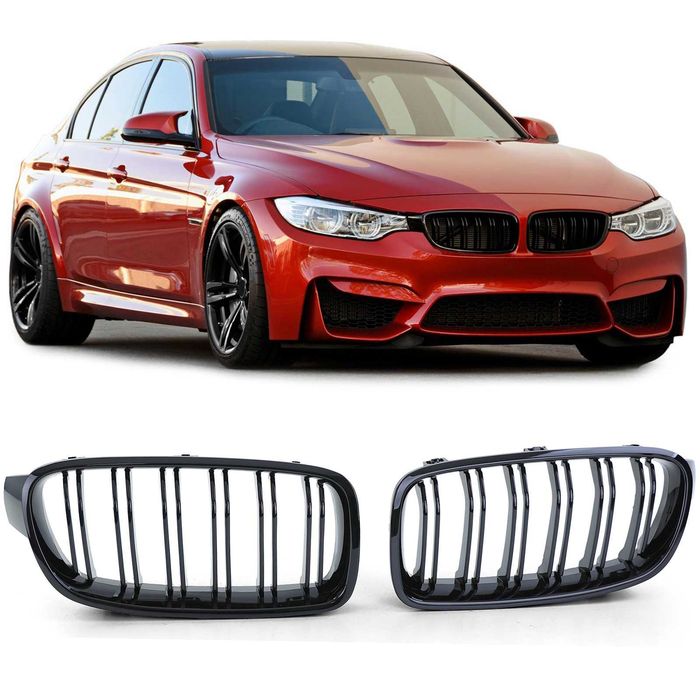 Бъбреци БМВ 3 Ф30 Ф31 Двойни М черен гланц Нови BMW F30 F31