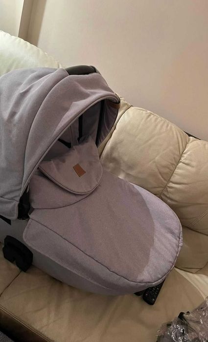 Детска бебешка количка 3 В 1 DADA PARADISO MAX 500 SILVER LIGHT