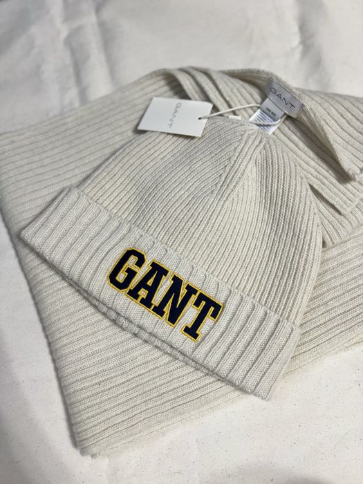 Gant шапка и шарф набор новый