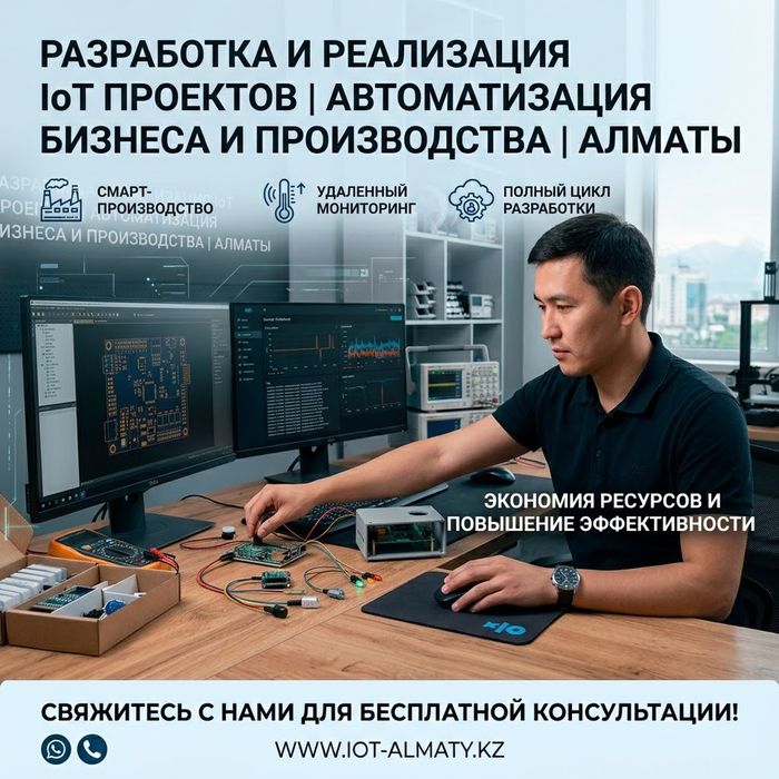Разработка и реализация IoT проектов в Алматы. Автоматизация бизнеса,