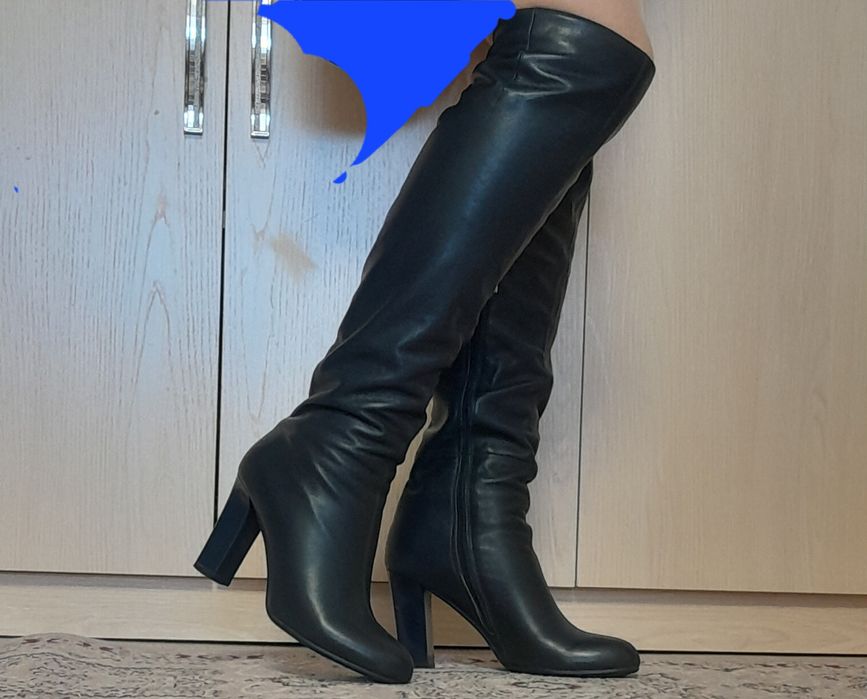 Сапоги кожанные демисезонные