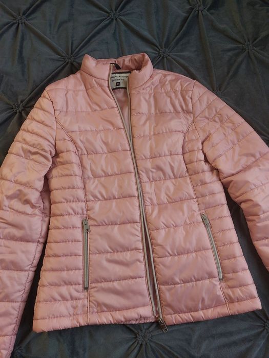Geacă matlasată de toamnă roz pudră Terranova