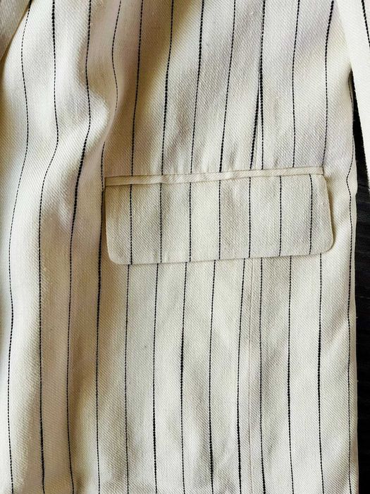 Sacou / Blazer Amestec In Tatuum, Alb-Crem 38, Nou cu Eticheta