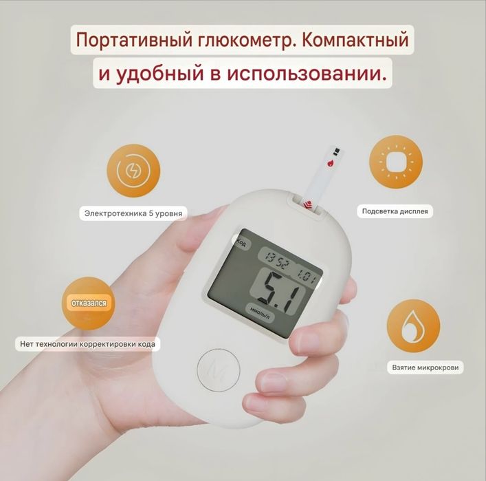 Система мониторинга уровня глюкозы в крови G-171: Возьмите под контрол