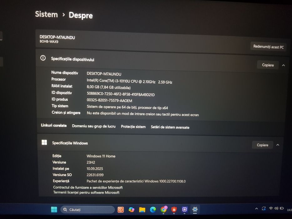 Laptopul Huawei MateBook D15