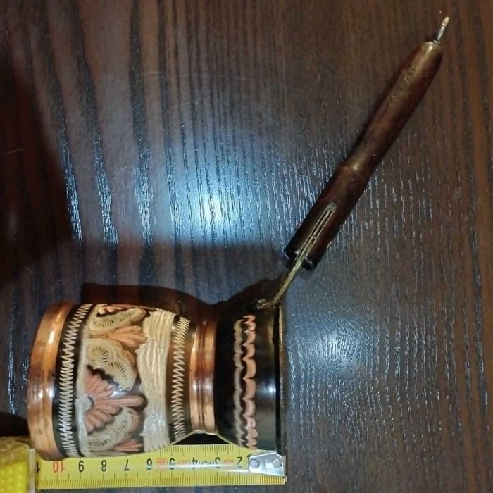 Джезве - ново, калайдисано, с красива орнаментика