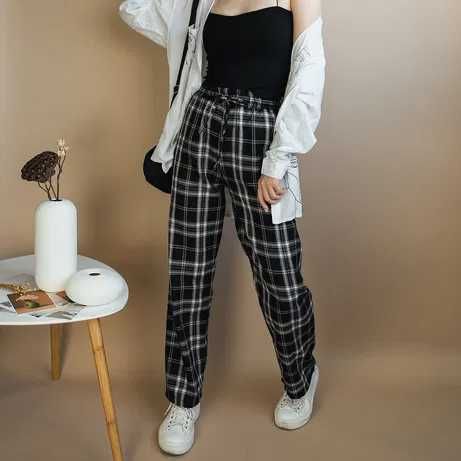 Штаны брюки в клетку хит 2024