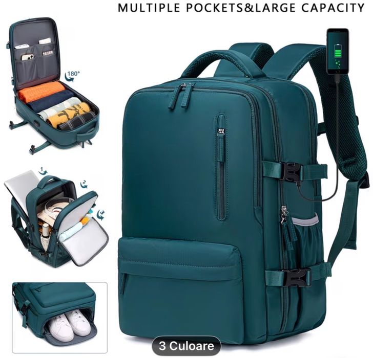 Rucsac de călătorie de mare capacitate 40x30x20 Nou cu Eticheta
