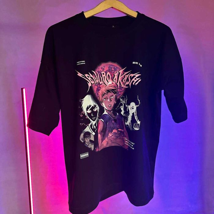 Брендовая оверсайз футболка, oversize futbolka c аниме принтом