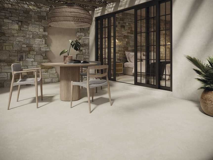 Gresie exterior / interior Trevia Ivory Mate 60×120 Sl Rc