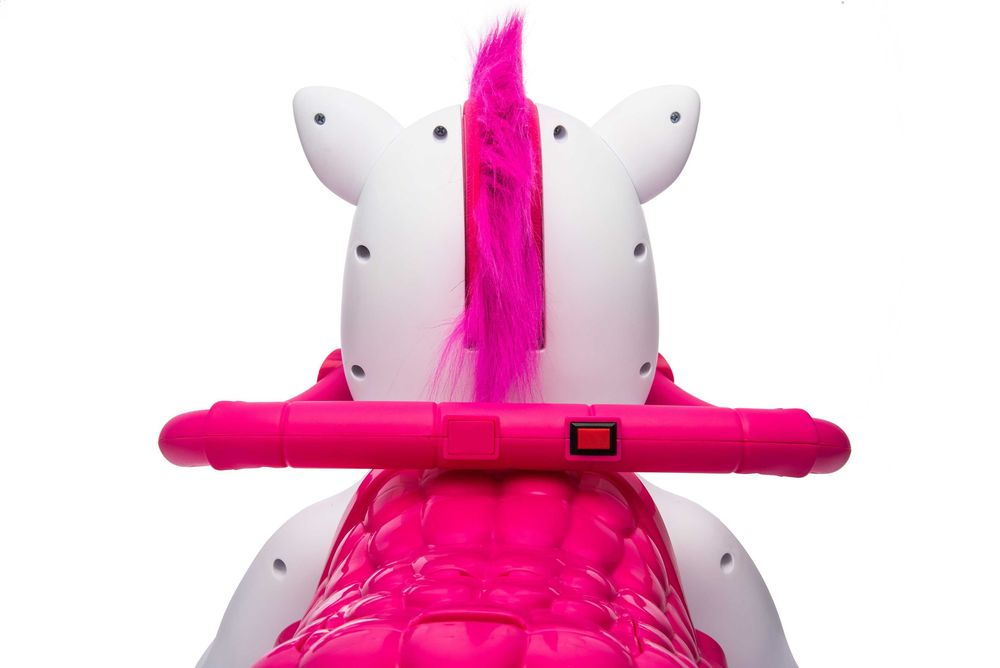 Calut electric, Kindeplay Unicorn, pentru copii 3-4 ani, 70W, 12V, roz