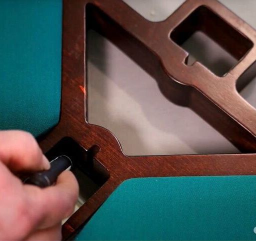 Бильярд. Шаблон для замера створа луз