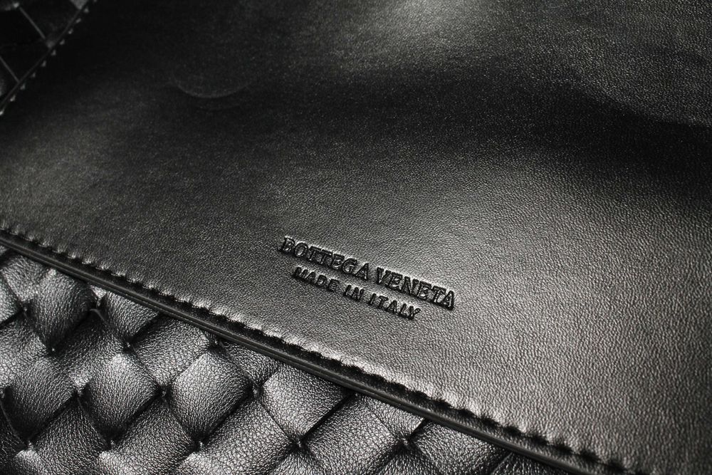 Geantă Bottega Veneta Roma Napa neagră