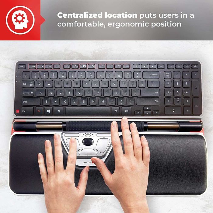 Mouse ergonomic Contour RollerMouse Red Plus Wireless Bluetooth