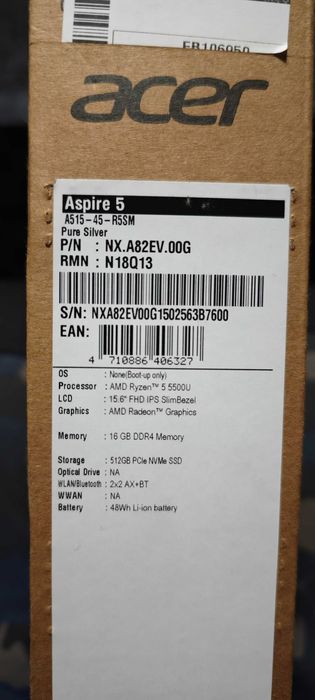 Acer Aspire 5 A 515 45 R5SM