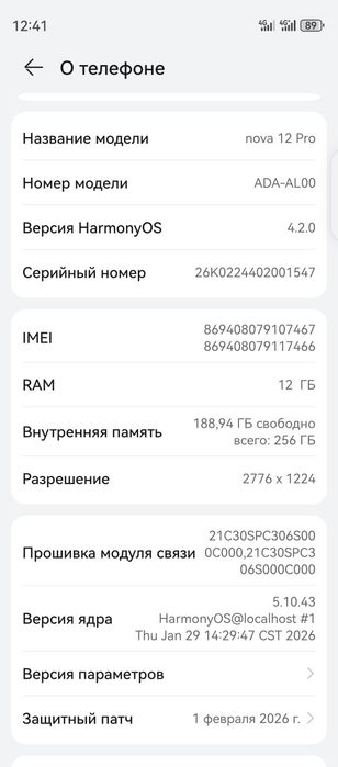 Хуавей нова 12 про