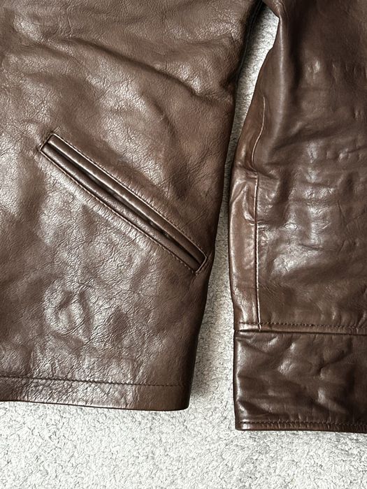 SCHOTT NYC Leather Jacket - Brown Men M