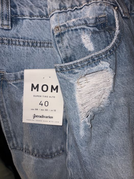 Дамски дънки mom от STRADİVARİUS