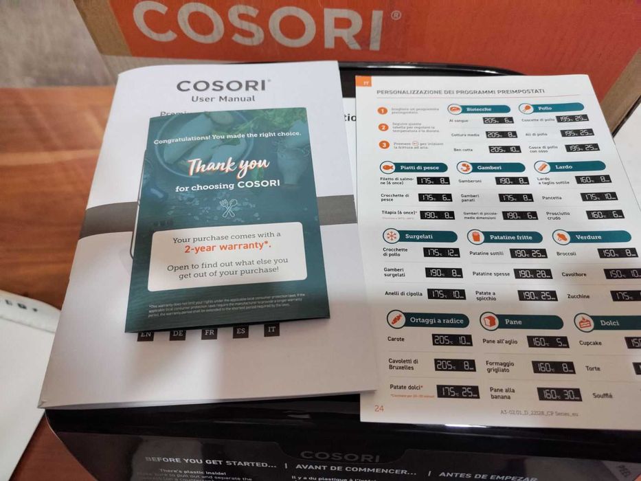 Чисто нов COSORI Premium Air Fryer CP158-AF 5.5L (Разопакован)