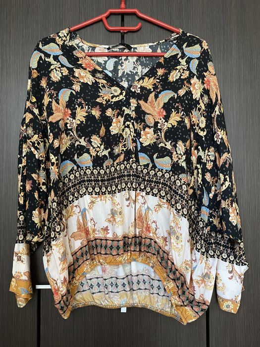 Bluza casual lejera Desigual, vascoza 100%, marimea L.