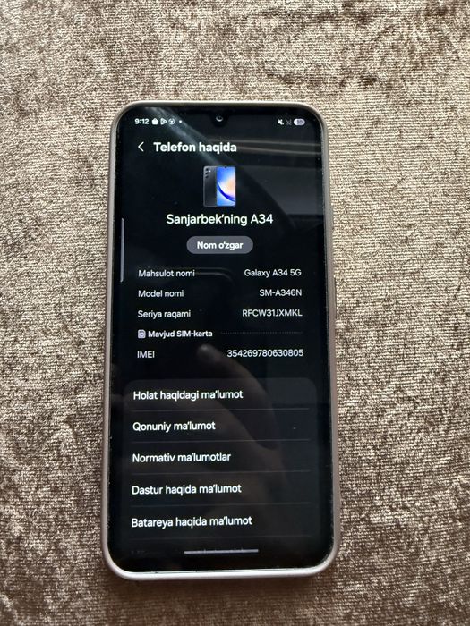 Samsung Galaxy A34