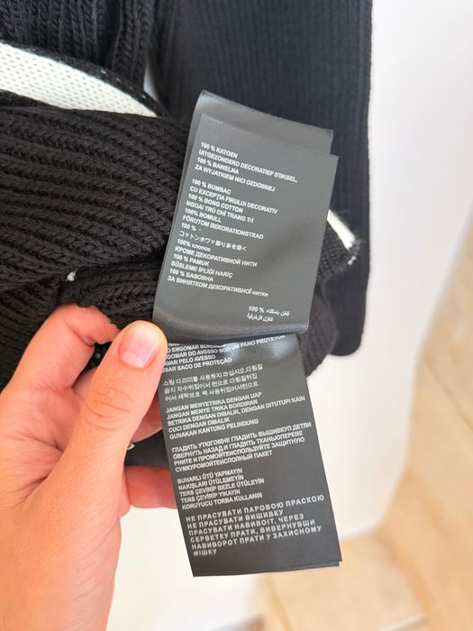 Prada Milano мъжки плетен пуловер – Черен – Размер L