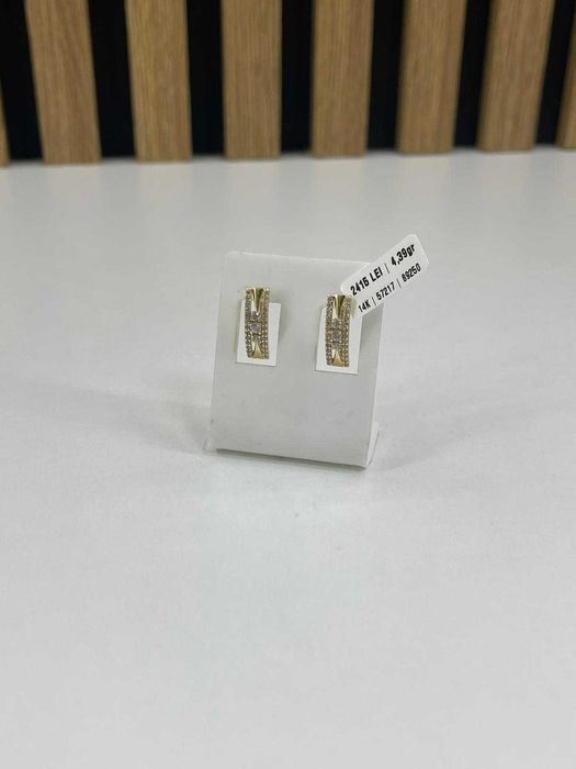 Cercei Aur 14 K / 4.39 Grame / Factura / Garantie #57217