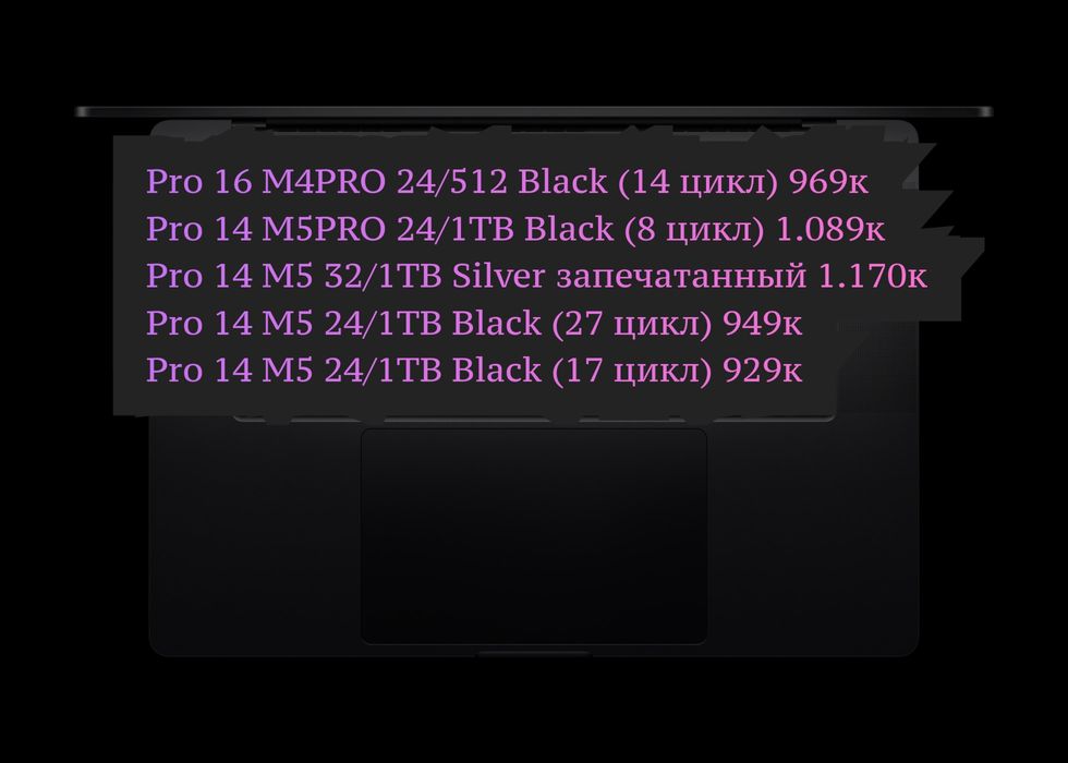 Macbook Air/Pro M3PRO M4PRO M5 M5PRO