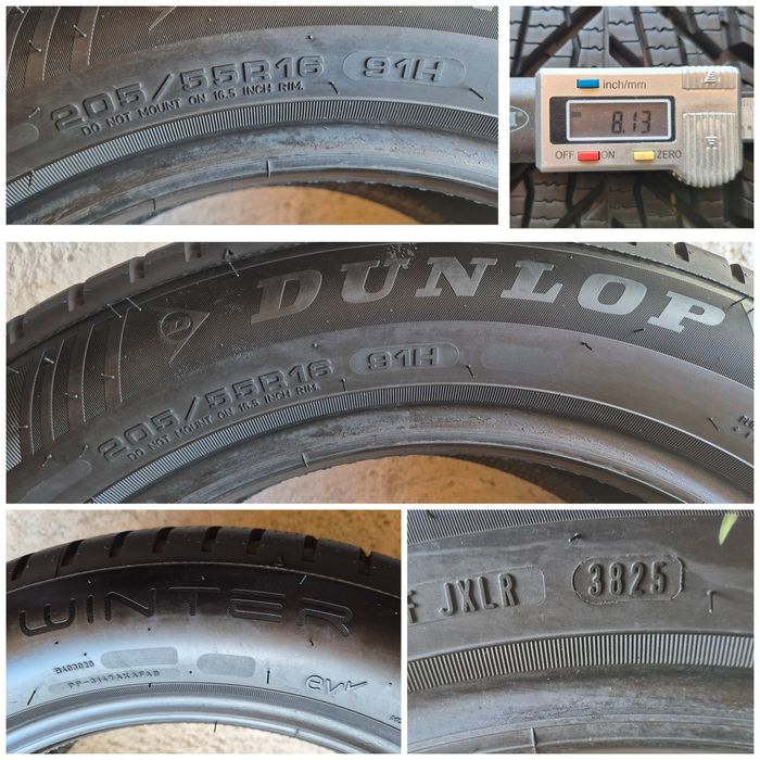 O bucată 205/55 R16 M+S iarnă - una Dunlop Goodyear