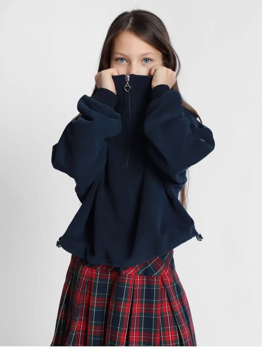 Тёплая кофта полузамки