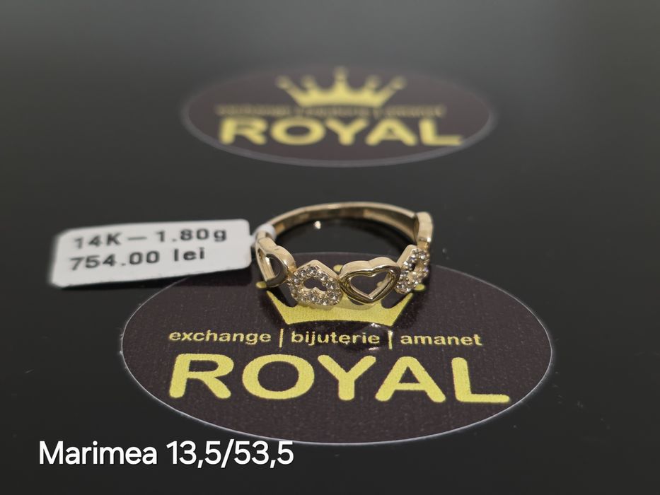 Bijuteria Royal: Inel aur 14k/1.80 gr