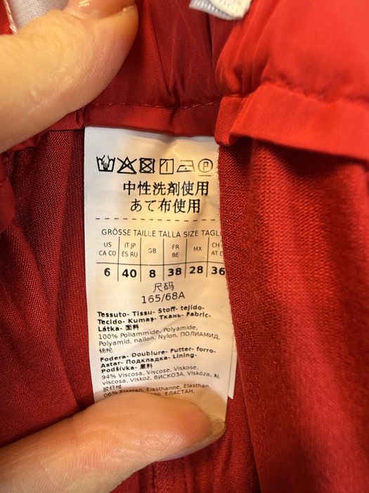 Max Mara червен широк панталон