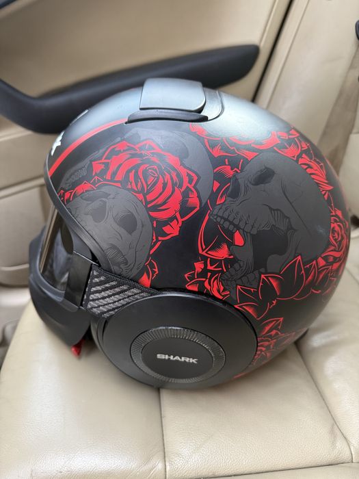 Casca moto shark sanctus black mat marimea M