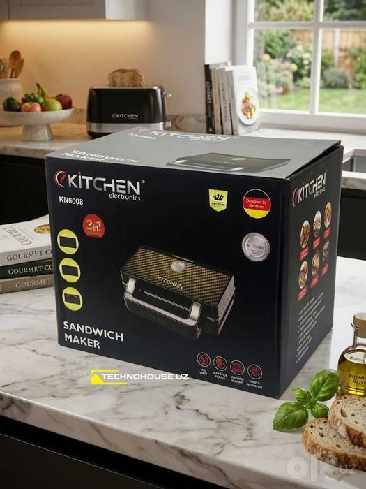 3 в 1» бутербродница / вафельница / мини-гриль Kitchen