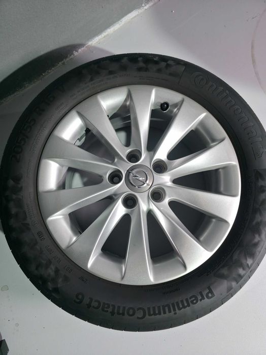 Roti Jante + Anvelope VARA - 5x110 16'' - 205/55/16 Continental - Oem Opel Astra H / Opel Zafira / Opel Meriva - Stare Excelenta !