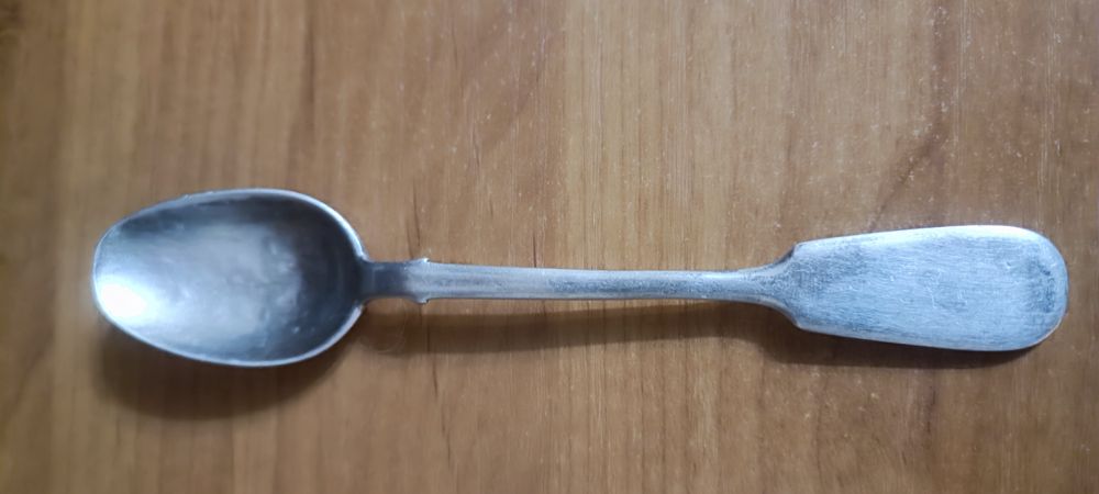 Чайная серебряная ложка 84 пробы 1896 года