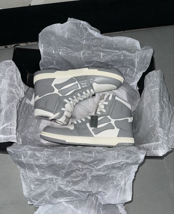 Amiri skeleton gray white noi