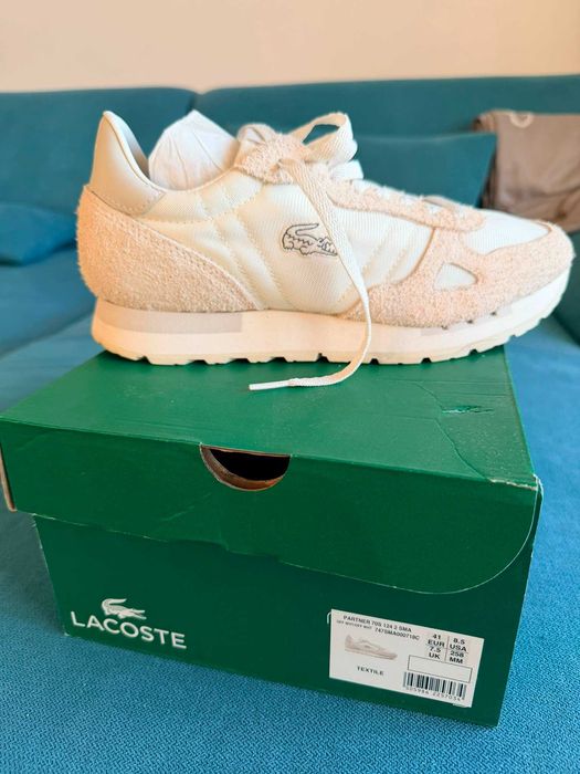 Adidași Lacoste din piele