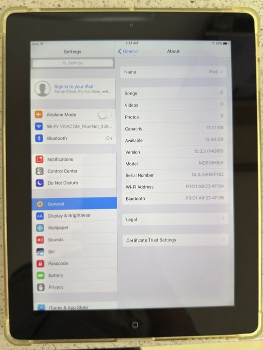 iPad 4, модел A1458, 16Gb