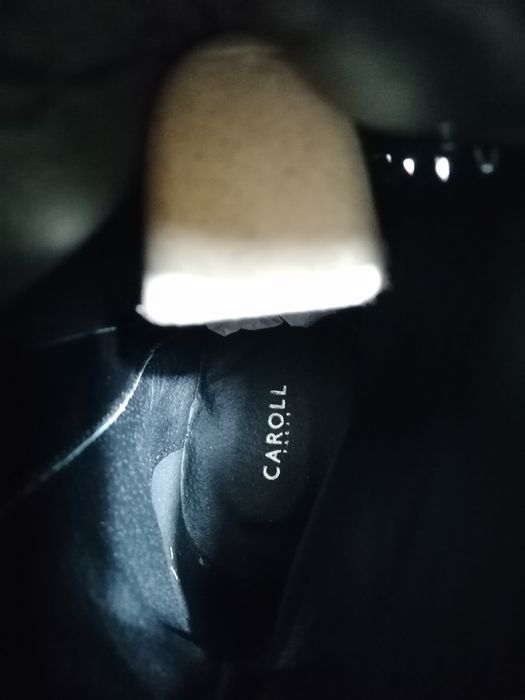 Ghete negre pt. femei Caroll Paris, M38,din piele,noi transport inclus