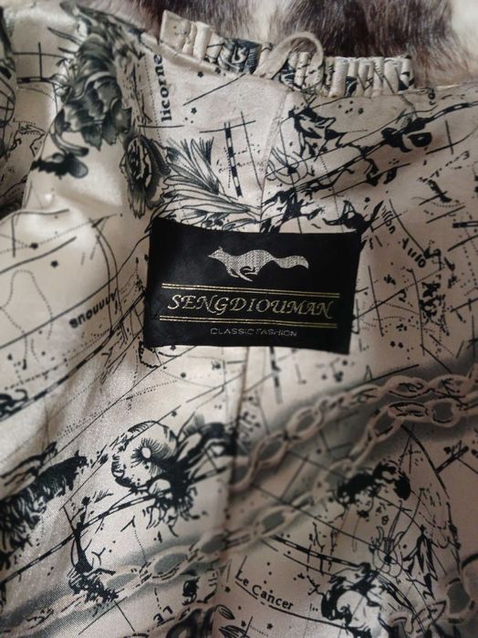 Шуба, белая, размер 44