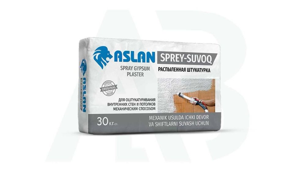 Aslan sprey suvoq MP75 gipsli suvoq original 30kg
