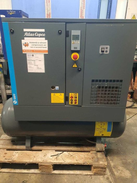 Compresor de aer ATLAS COPCO G5 cu rezervor si uscator integrat