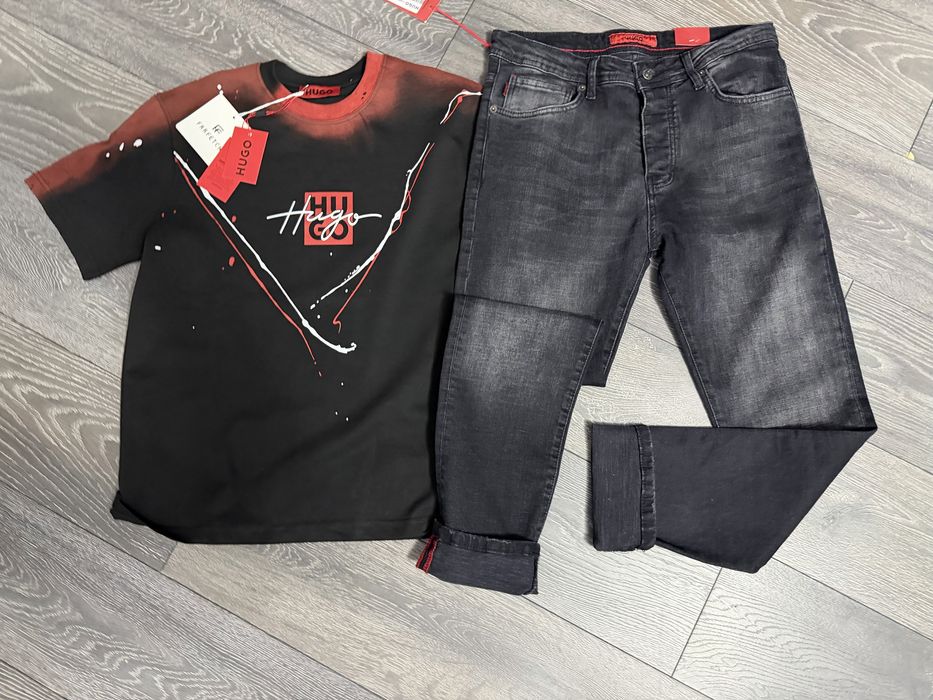 Blugi barbati hugo diesel dsq2  2 piese blugi si tricou