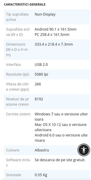 Tableta grafica HuionHS611