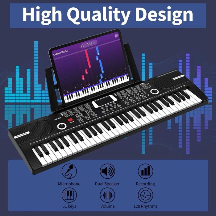 Orgă electronică / Keyboard FASHION STYLE BD-612, 61 clape, nouă