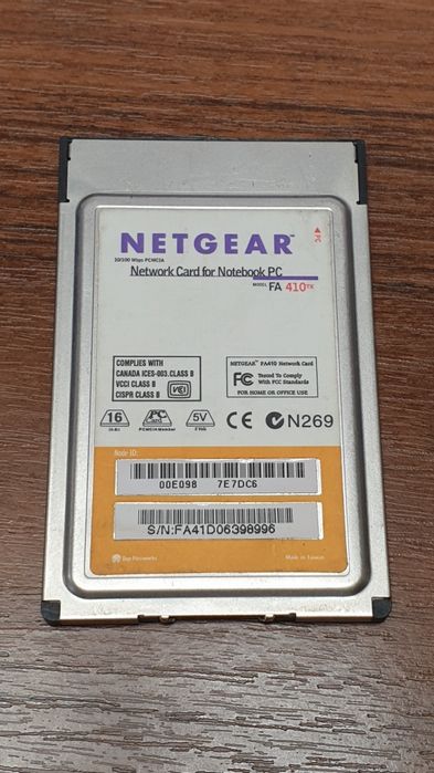 Сетевой адаптер Netgear FA410TX PCMCIA Network Ethernet adapter